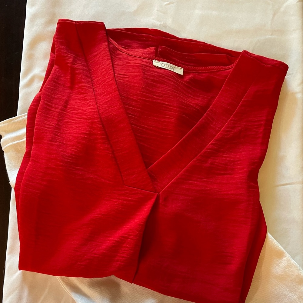 Red, Year Round Top By ODDY